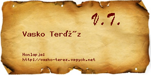 Vasko Teréz névjegykártya
